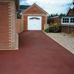 Red tarmac driveway installation Hampshire